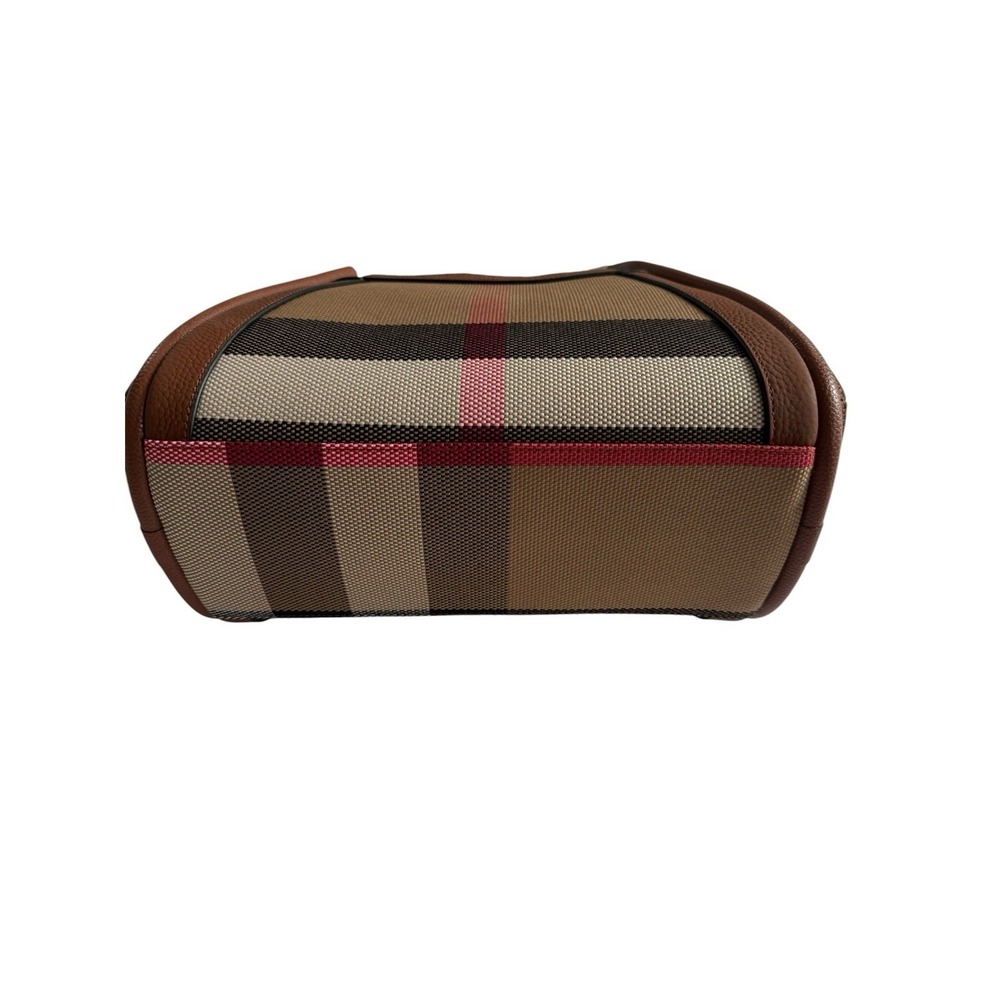 New Saint Armont Beige Brown Plaid Handbag/shoulderbag - Picture 3 of 11